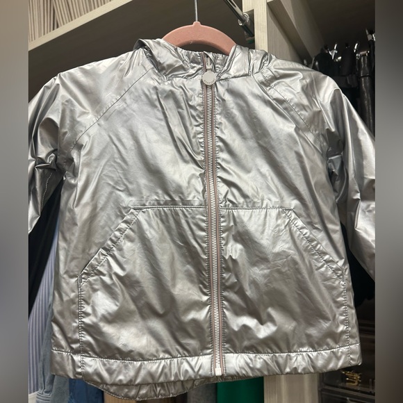 Silver Bonpoint, pink lined water repellent jacket, size 2T. - Picture 6 of 6